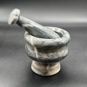 Grey Mortar and Pestle Set Medium